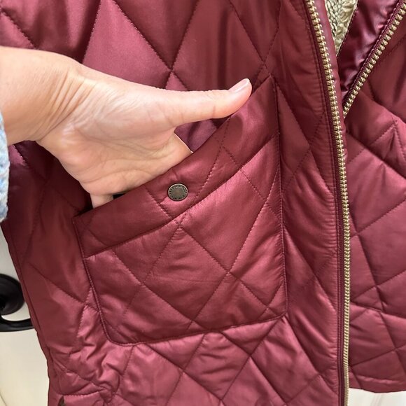 Weatherproof Women's Quilted Parka Jacket Coat Size L Sherpa Lined Warm Cozy NEW - Picture 7 of 16